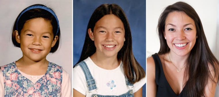 Growing up hapa: TODAY multimedia editor Samantha Okazaki at ages 5, 11, 25