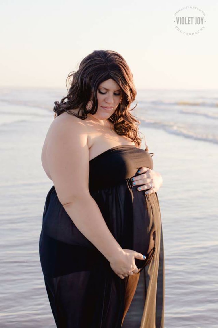 Brittany Dykstra's maternity photos like this one prompted cruel, hurtful comments online.