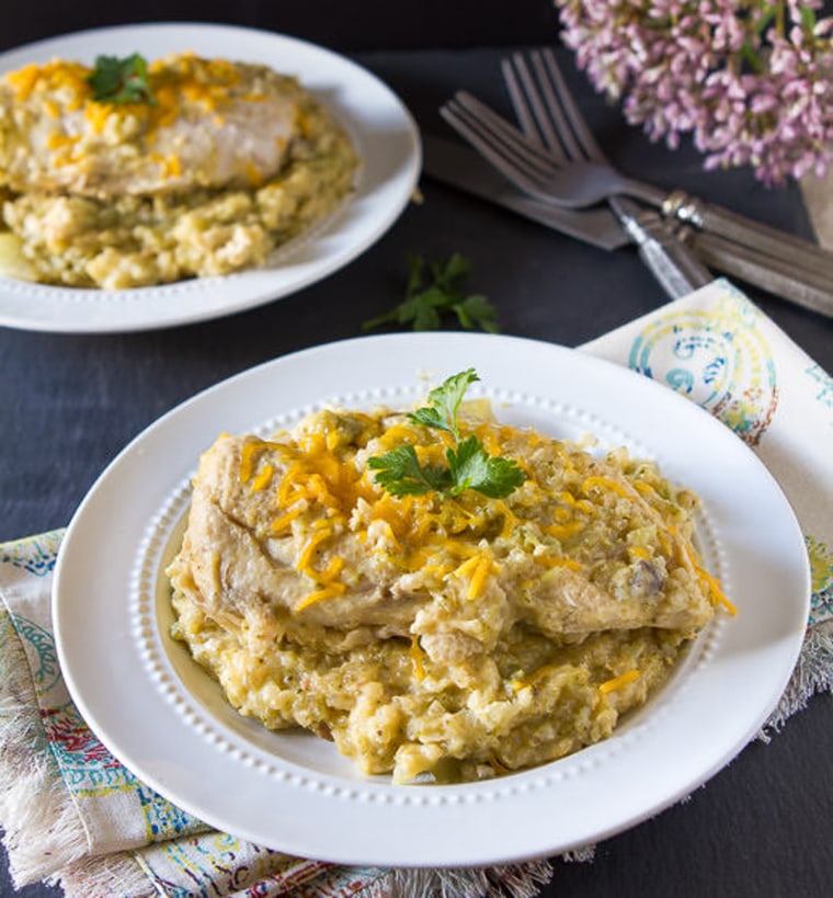 Slow Cooker Chicken-Broccoli Quinoa Casserole recipe