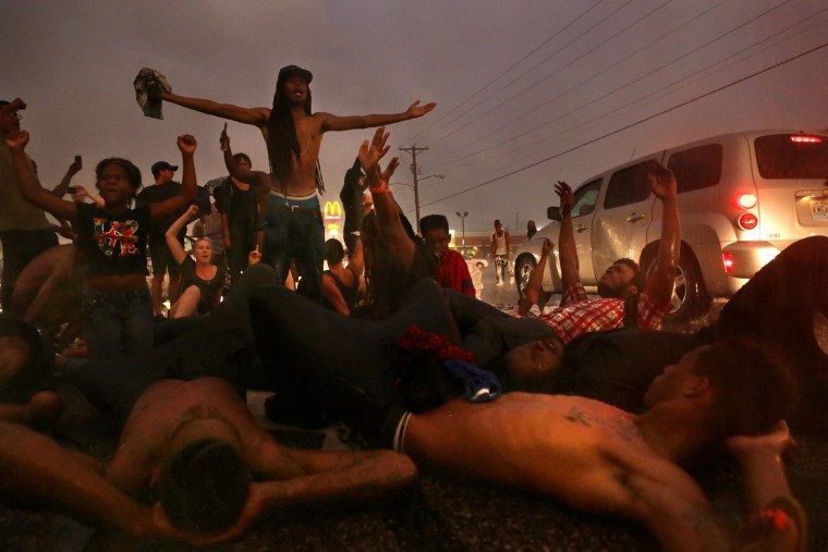 Image: Protest in Ferguson, Missouri