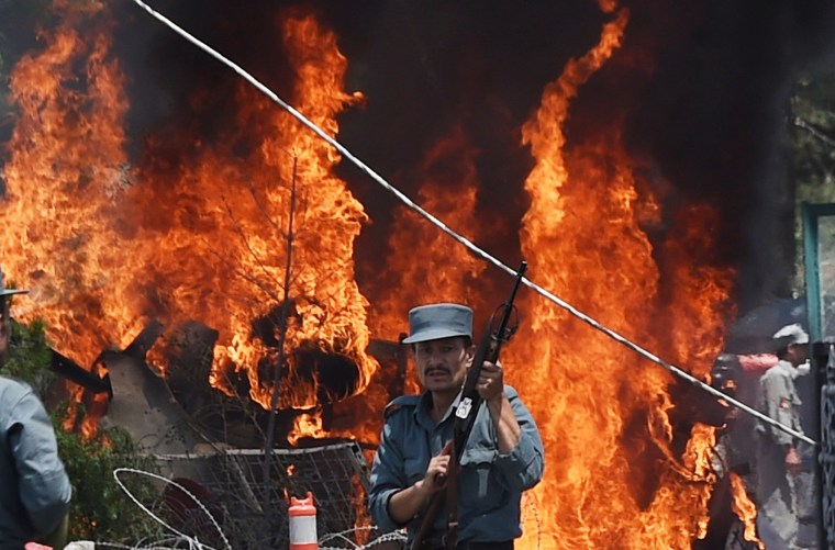 Image: Scene of blast near Kabul's international airport