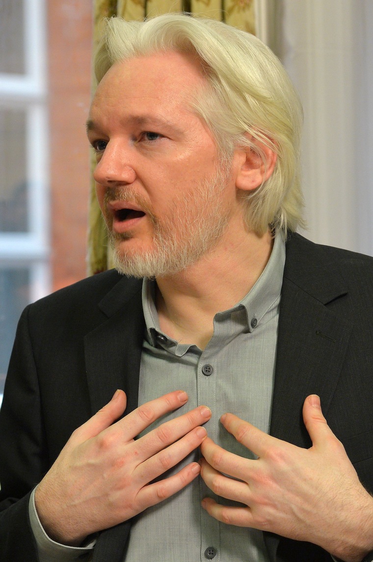 Image: Julian Assange on August 18, 2014