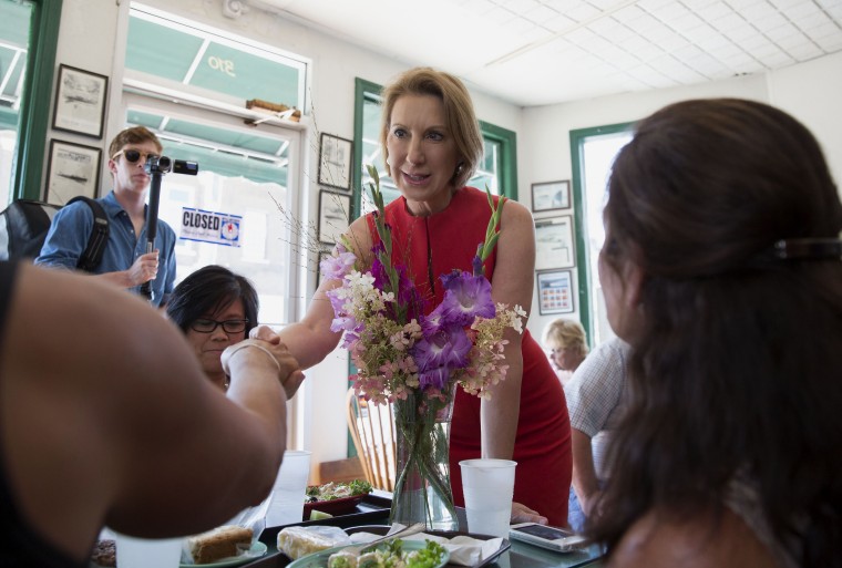 Carly Fiorina Tours And Speaks At Stellar Industries