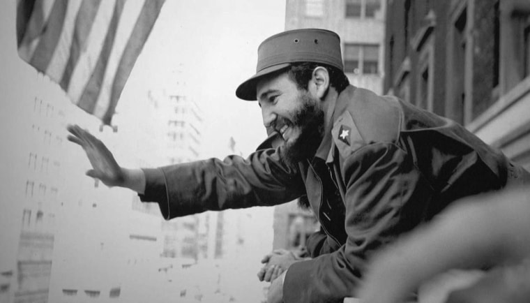 A photo of Fidel Castro in New York in 1959 taken by Roberto Salas.