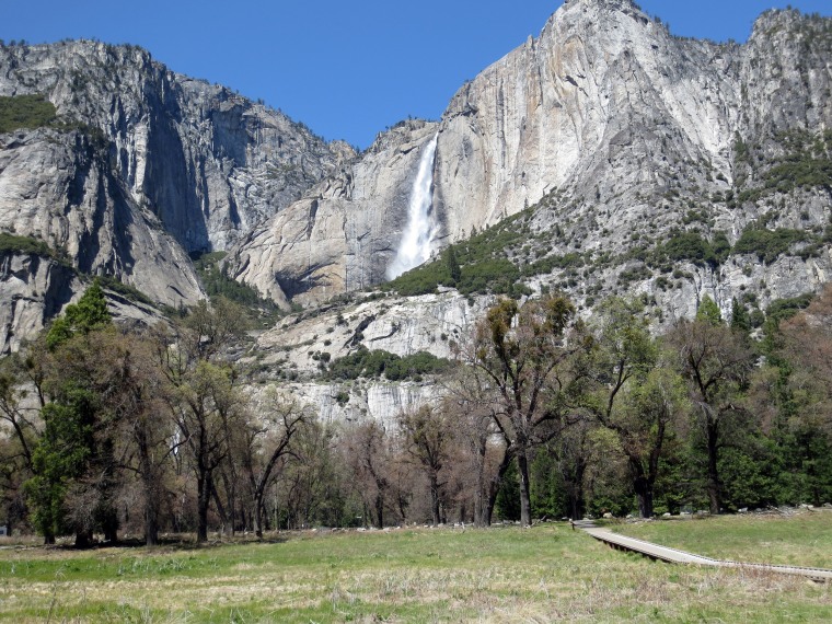 Image: Yosemite Falls is seen in Yosemite National Park