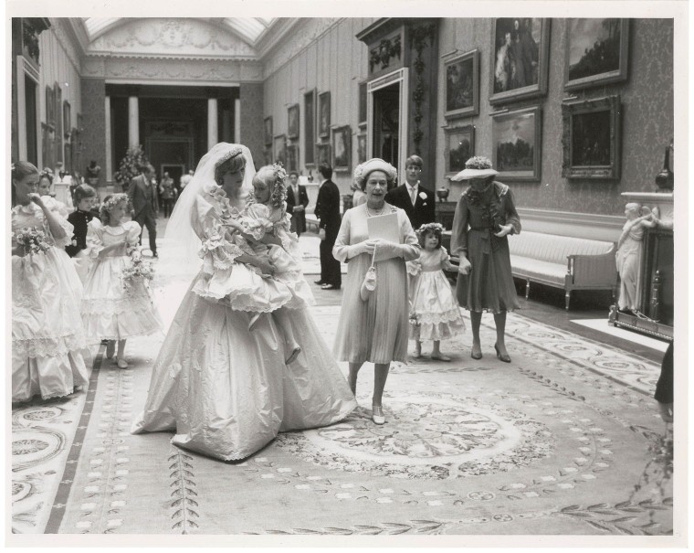 Princess Diana consoles a 5-year-old Hambro after the girl tripped.