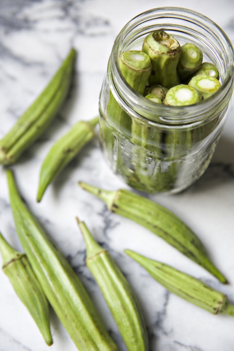 Spicy Pickled Okra recipe