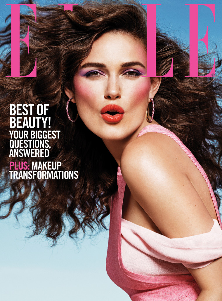 Keira Knightley celebrates ELLE's 30th anniversary issue.