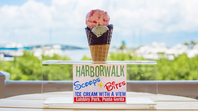 Harborwalk Scoops &amp; Bites Ice Cream in Punta Gorda, FL.