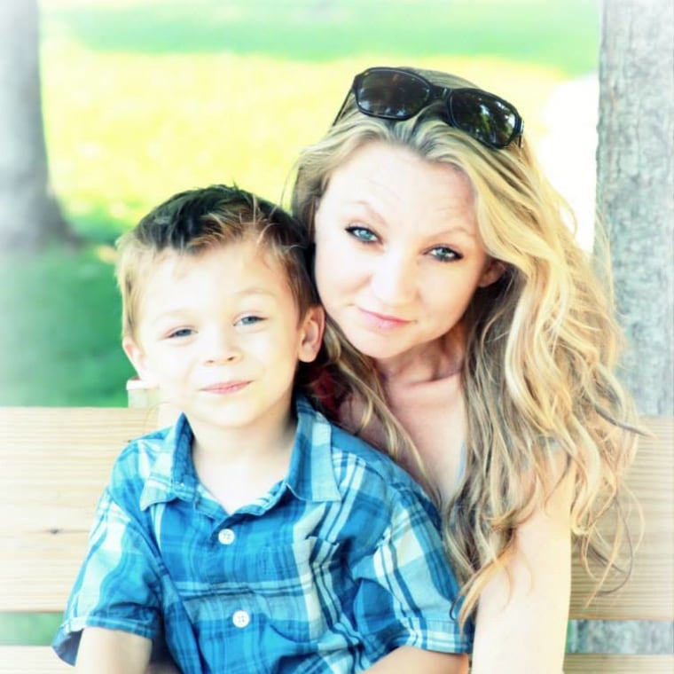 Melissa Eckert and her son, Alex