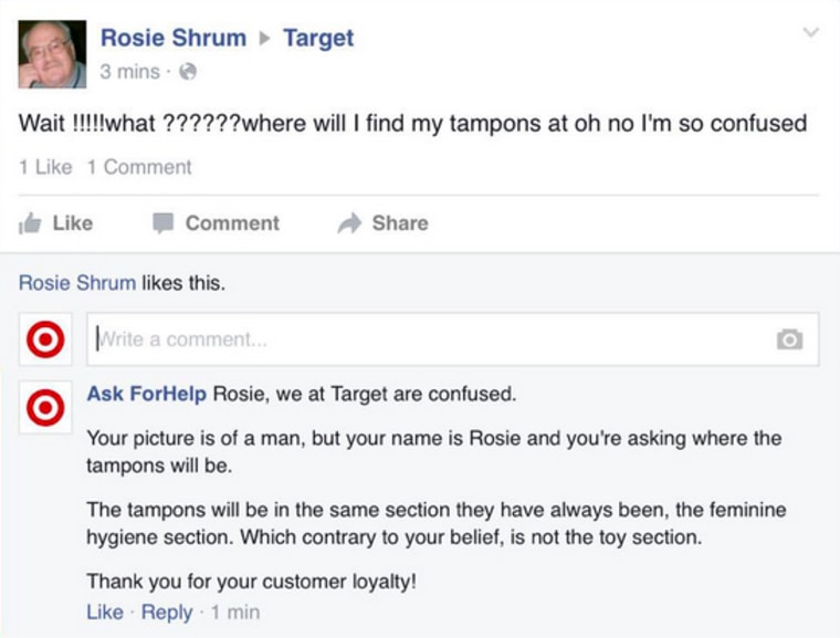 A man posing as Target customer service trolled customers complaining about the brand's gender-neutral policy