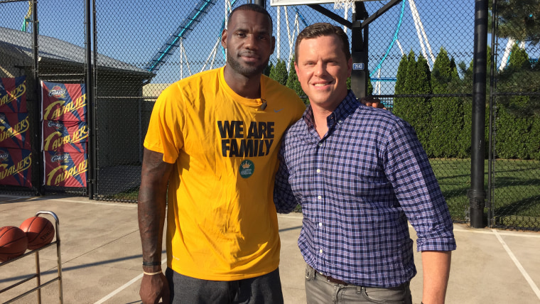 Willie Geist and LeBron James