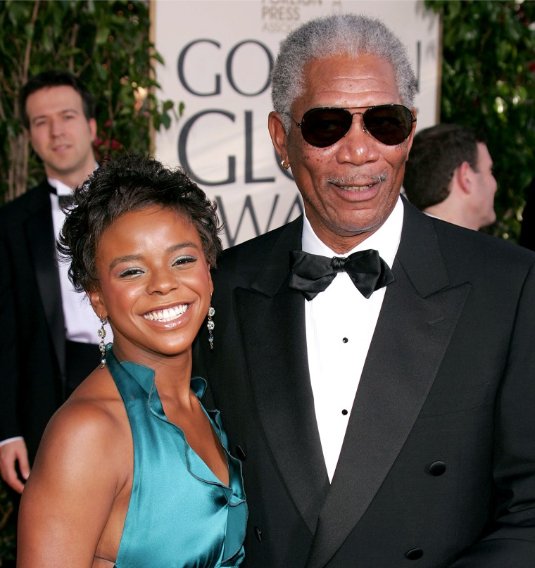 Image: Morgan Freeman with E'Dena Hines