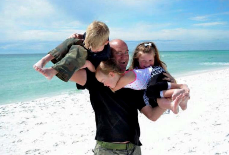 Image: Tech Sgt. Marty Bettelyoun and three of his kids