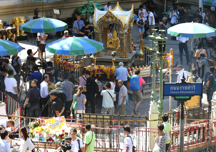 Image: Erawan Shrine reopens after a bomb attack