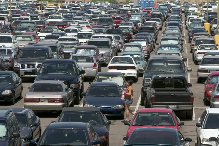 Image: ASU parking lot