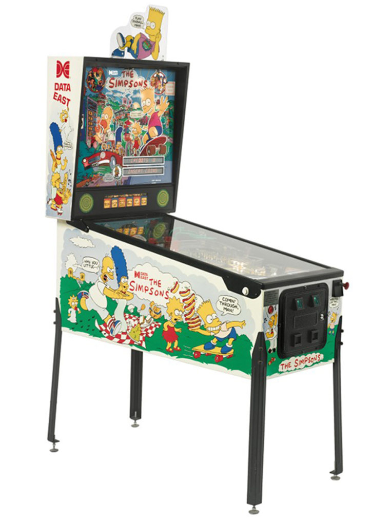 A Simpsons pinball machine is among the items up for auction at Sotheby's from the estate of Sam Simon.