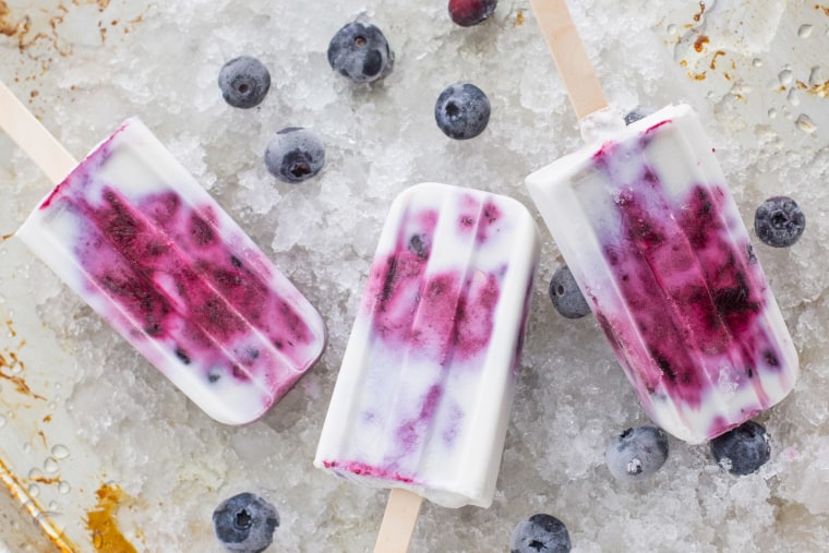 Blueberry Coconut Popsicles recipe