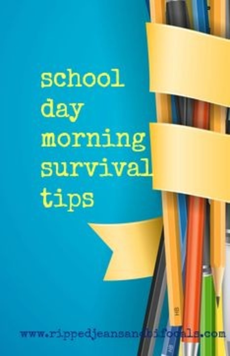 School day morning survival art