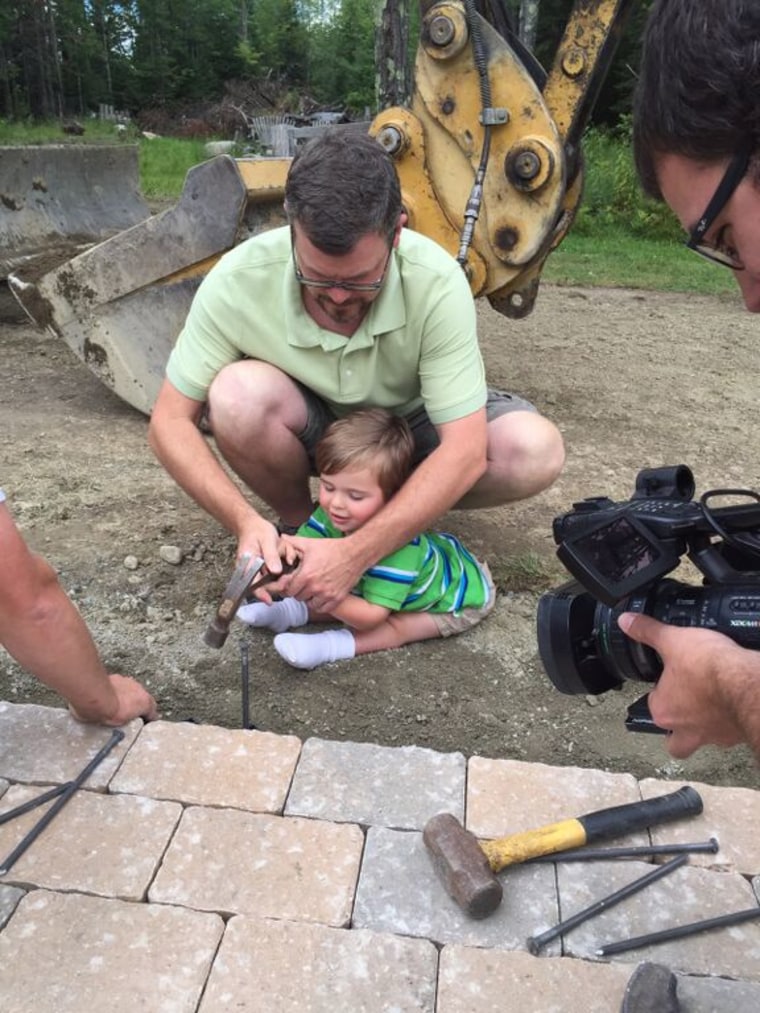 Kellan Tilton had his wish to spend more time with his family -- via a backyard pathway -- fulfilled