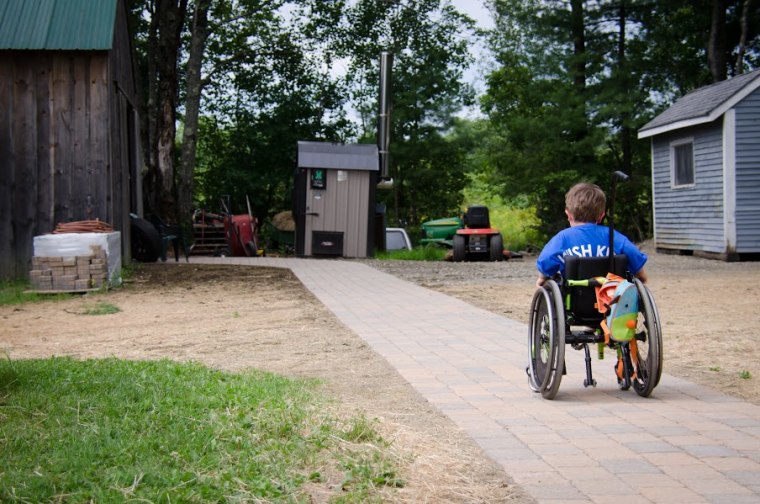 Kellan Tilton had his wish to spend more time with his family -- via a backyard pathway -- fulfilled