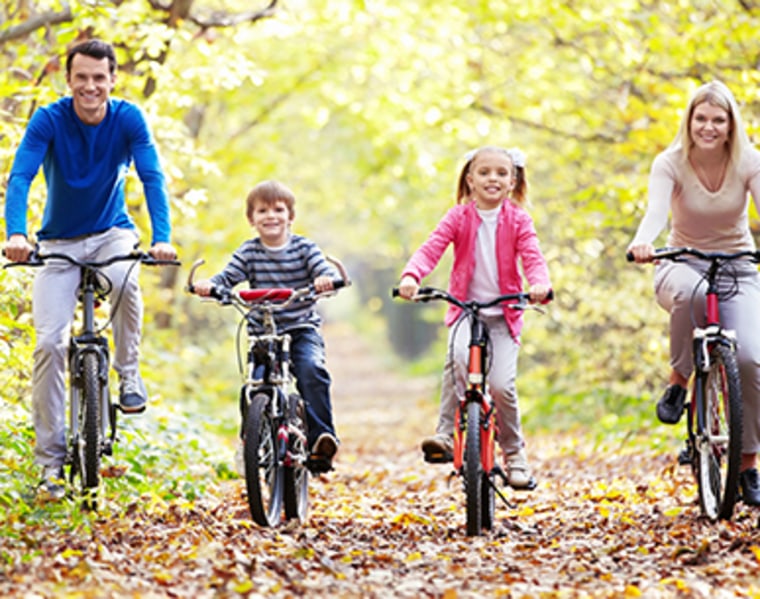 Family bike ride