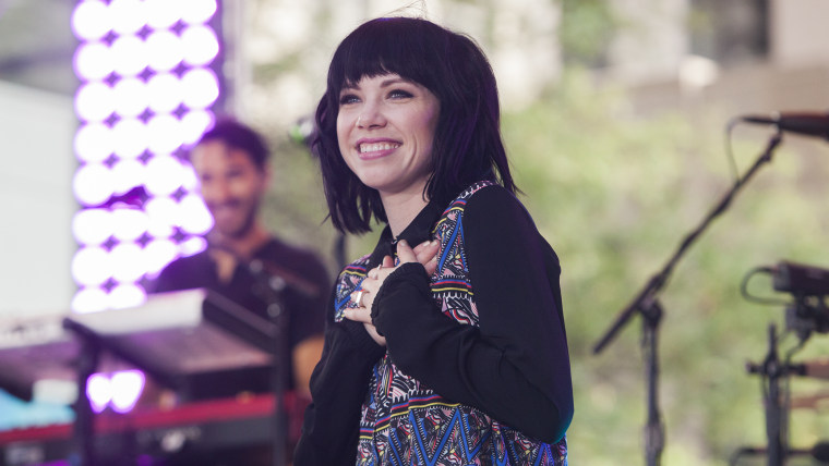 Carly Rae Jepsen performs live on the TODAY Show plaza for the summer concert series.