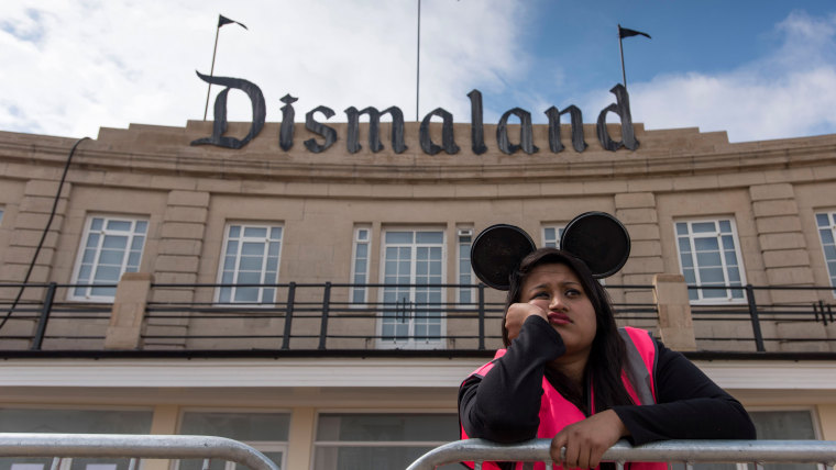 Banksy Unveils Dismaland Bemusement Park In Weston-Super-Mare