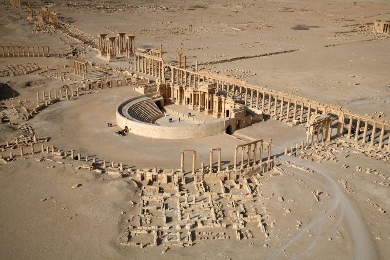 Image: Part of the ancient city of Palmyra in 2009