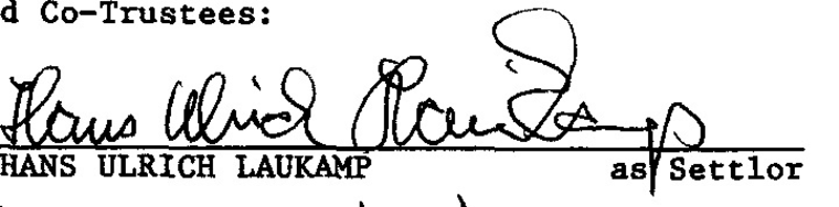 Hans-Ulrich Laukamp's signature, found on various official documents, must be compared to the signature recording the sale of the "Gospel of Jesus's Wife."