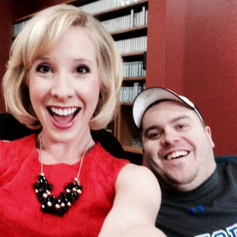 This photo taken from her Facebook page shows WDBJ7 correspondent Alison Parker and cameraman Adam Ward.