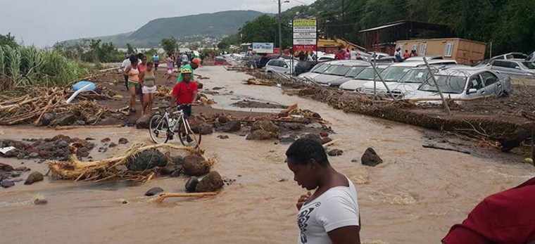 Image: Dominica goverment orders suspencion of activities due to tropical Storm Erika