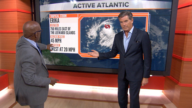 Pierce Brosnan  on the TODAY show August 25, 2015.
