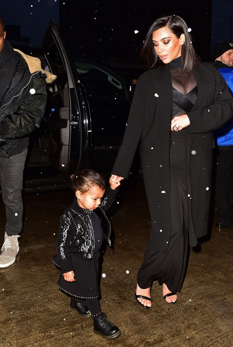 North West and Kim Kardashian