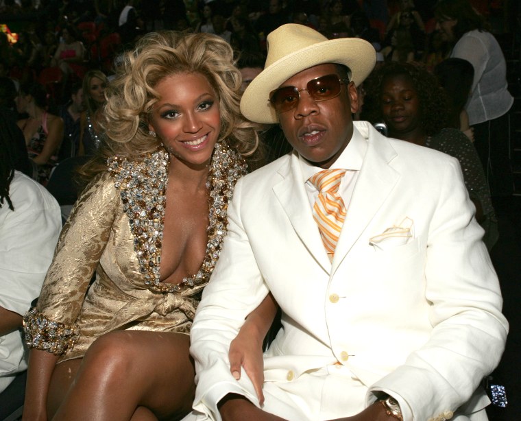 Beyonce Knowles and rapper Jay Z