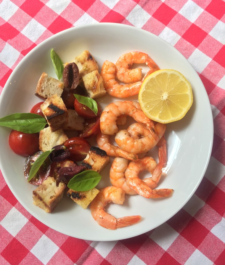 Grilled Shrimp Panzanella