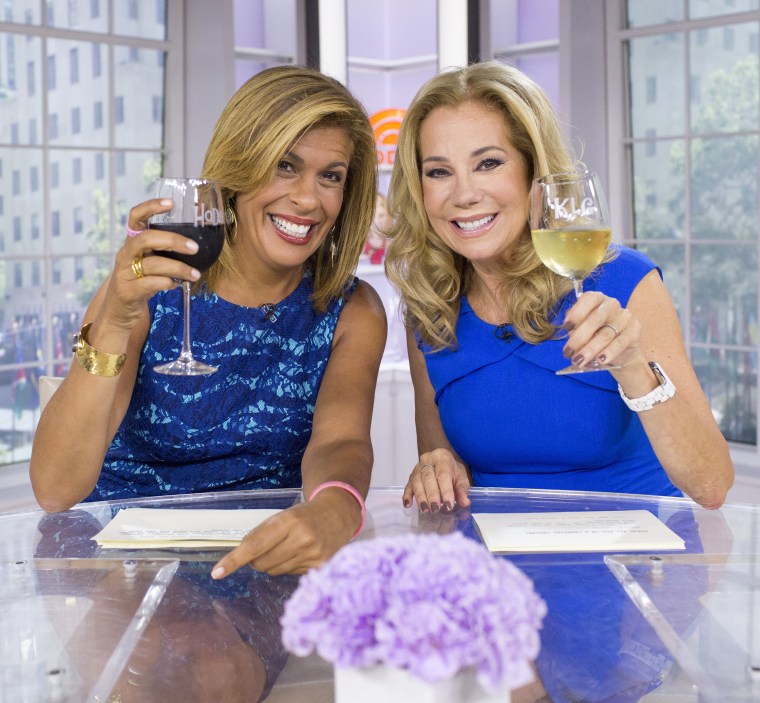 Image: Kathie Lee Gifford and Hoda Kotb at the desk in Studio 1A