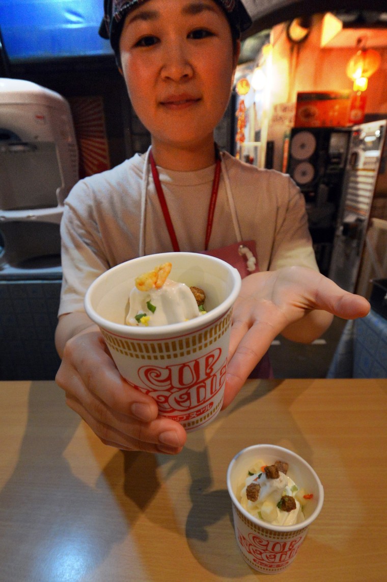 Nissin Cup Noodles introduced ramen-flavored ice cream