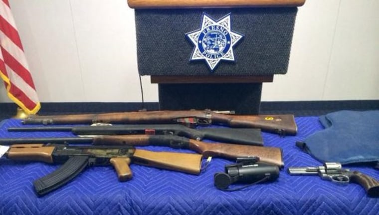 IMAGE: Weapons seized at Fresno student's home