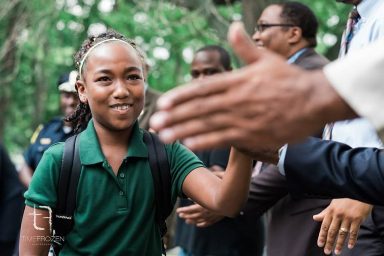 MLK Elementary High Fives