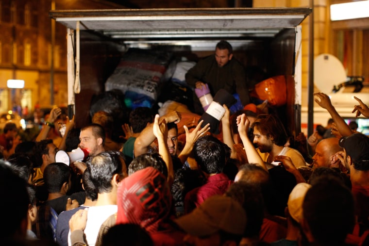 Image: Migrants in Budapest