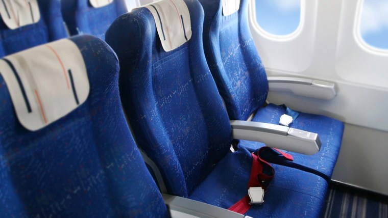 seat rows in an airplane cabin