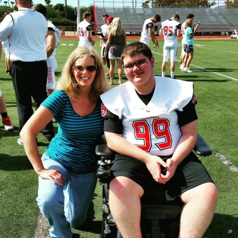 Lisa Groeger and her son, Kevin Groeger.