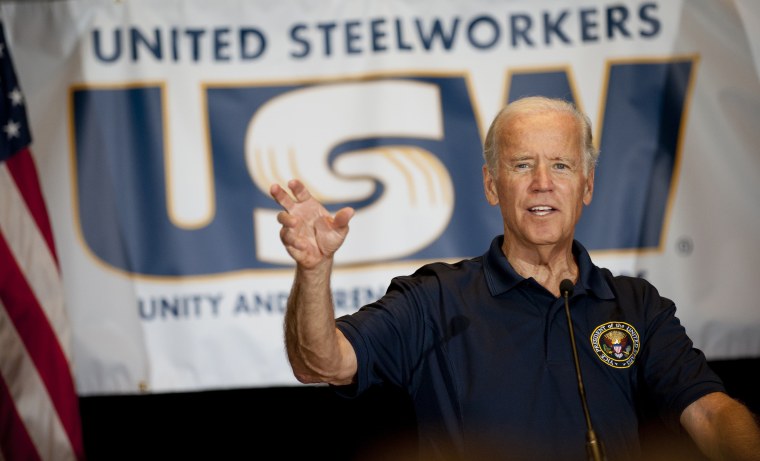 Image: Joe Biden at United Steelworkers headquarters