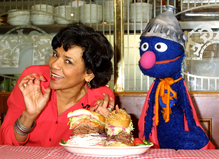 Image: Actress Sonia Manzano and Grover