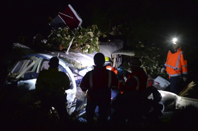 Image: COLOMBIA-PLANE-ACCIDENT