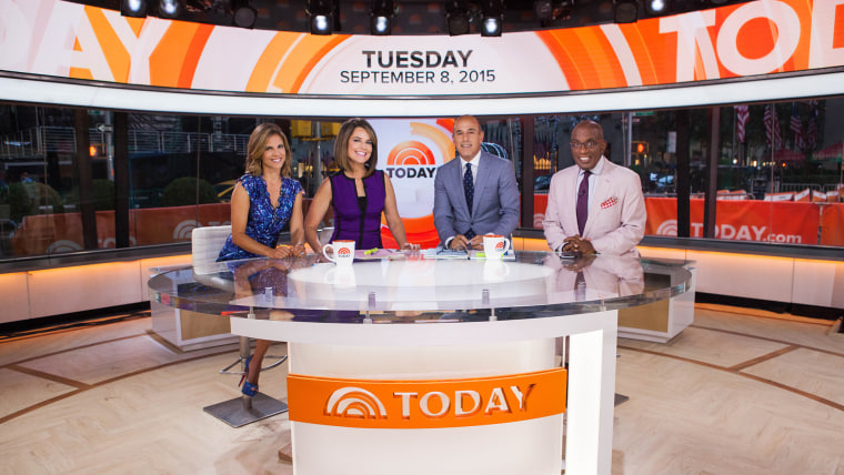 TODAY Show team at their new anchor desk in Studio 1A.