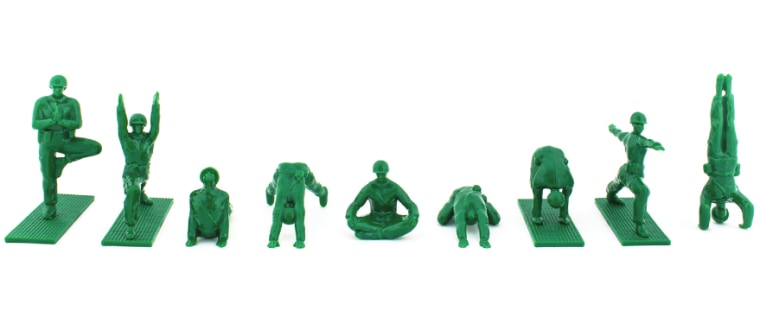 Army store yoga figures