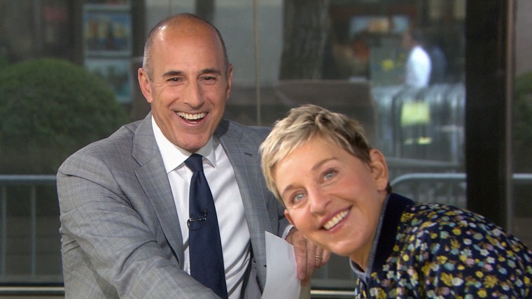 Ellen DeGeneres and Matt Lauer talk prank war, success