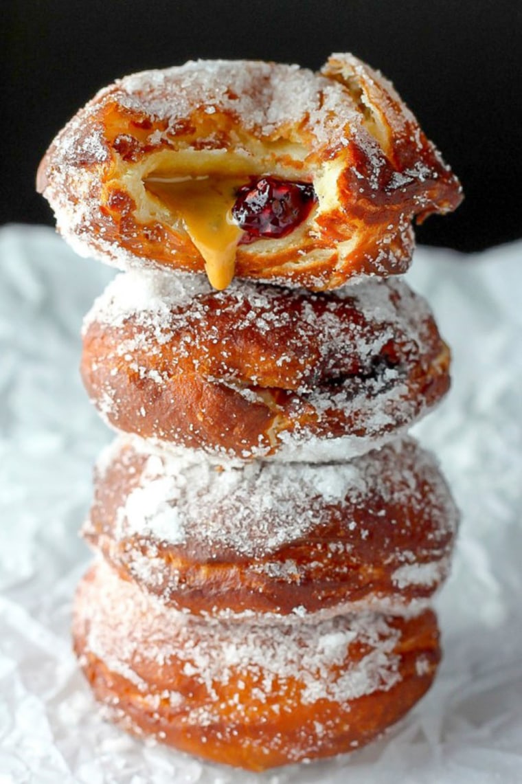 Peanut Butter and Jelly Doughnuts